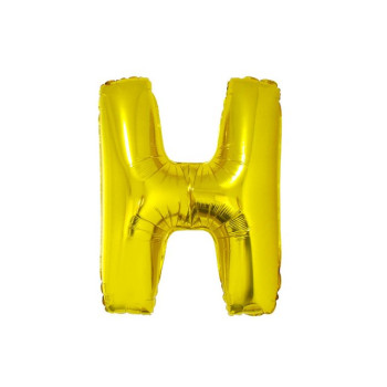 Balão metalizado H dourado