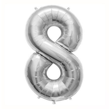 Balão metalizado agranel 08 prata