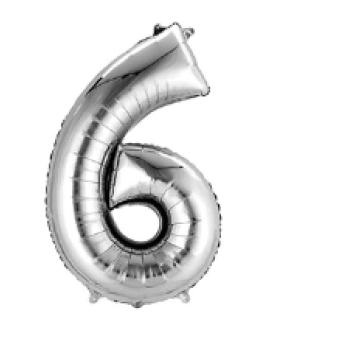 Balão metalizado agranel 6 prata