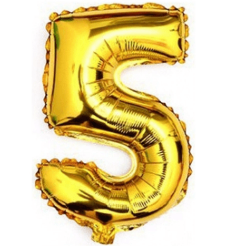 Balão metalizado agranel 5 dourado 